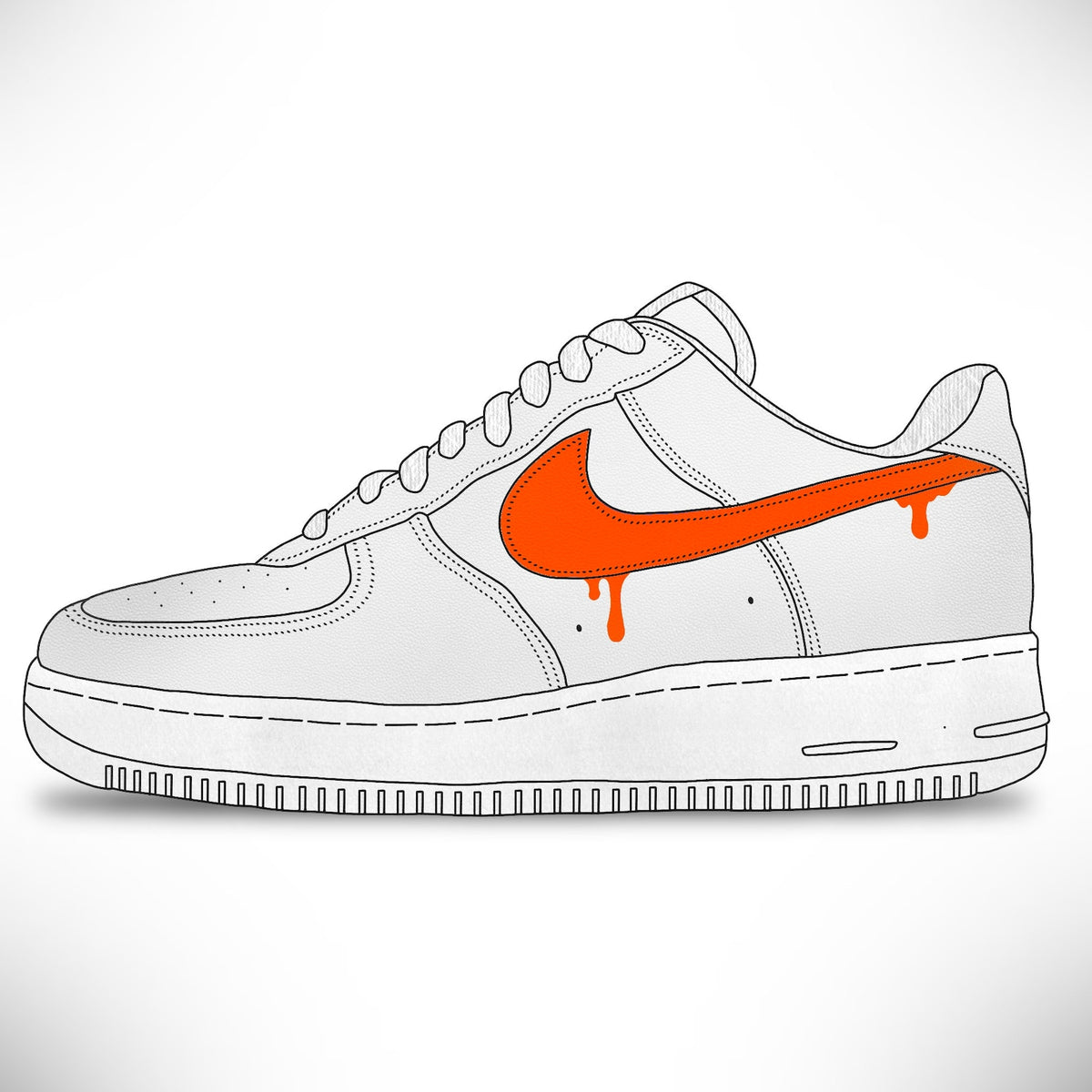 Nike Air Force 1 Drip Swoosh