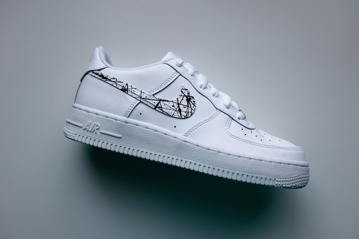 Black Splatter Air Force 1 | Nike Af1 Custom