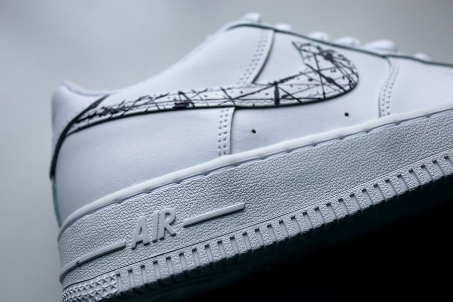 Black Splatter Air Force 1 | Nike Af1 Custom