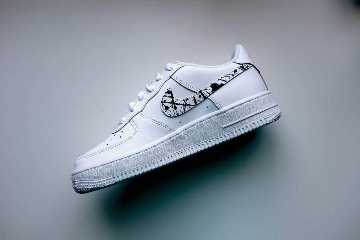 Black Splatter Air Force 1 | Nike Af1 Custom