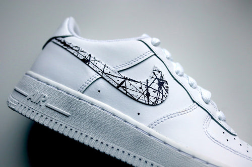 Black Splatter Air Force 1 | Nike Af1 Custom