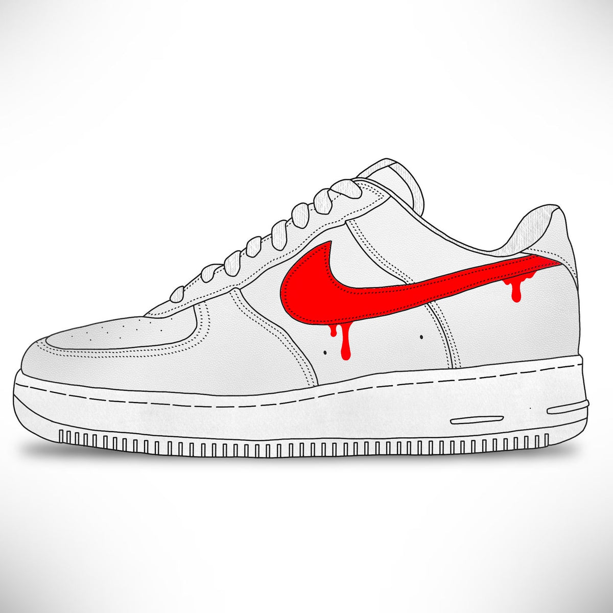 Nike Air Force 1 Drip Swoosh