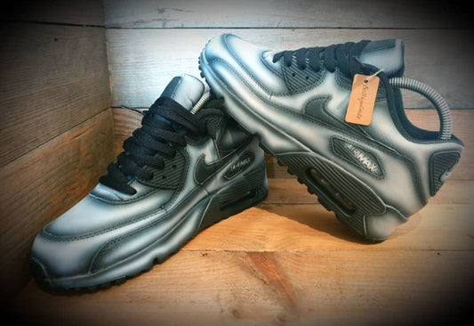 Custom Painted Air Max 90/Sneakers/Shoes/Kicks/Premium/Personalised/Ghost Effect