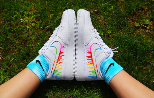 Rainbow Drip Swoosh