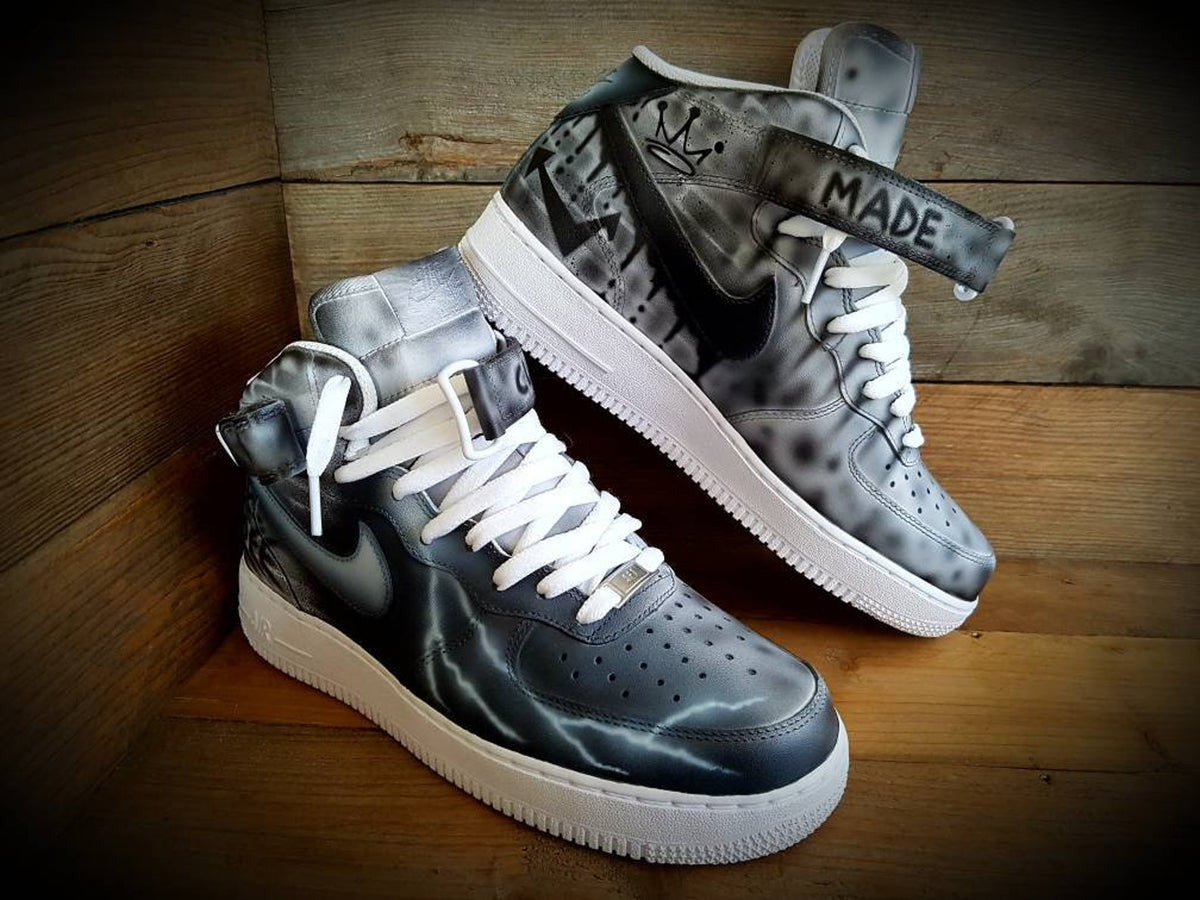 Personalised Custom Painted Air Force 1 Mid Boot/Sneakers/Shoes/Kicks/Premium