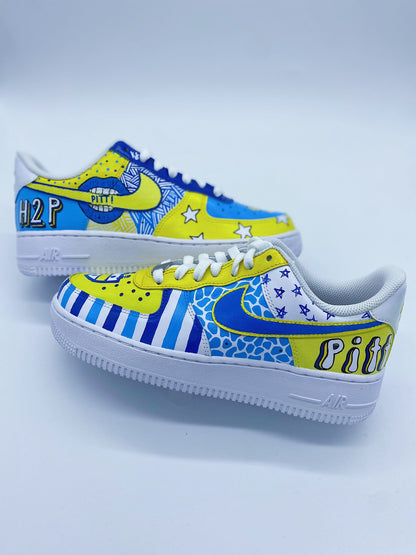 Custom College/university themed, made to order, Nike Air Force 1’s