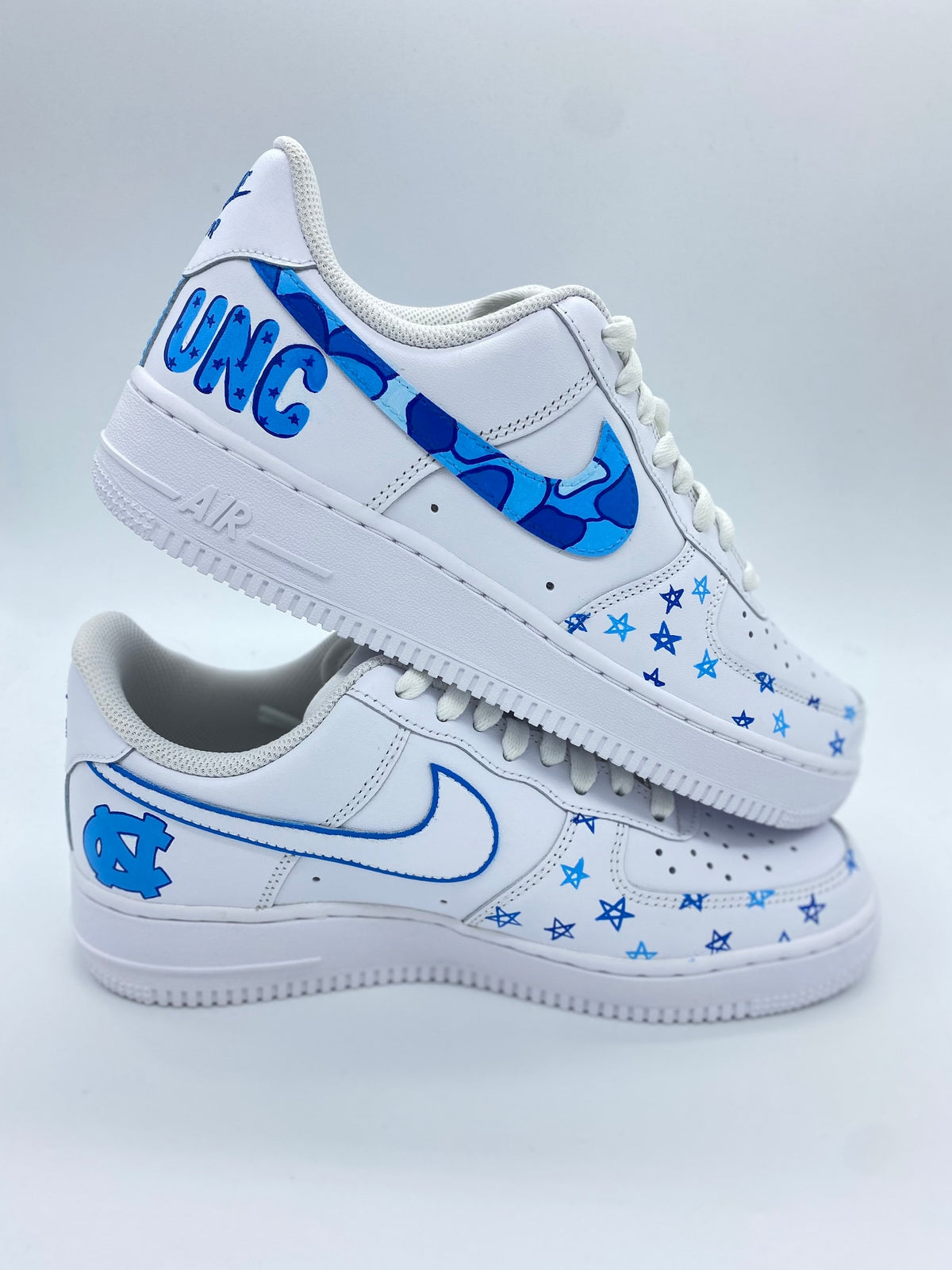 Custom College/university themed, made to order, Nike Air Force 1’s