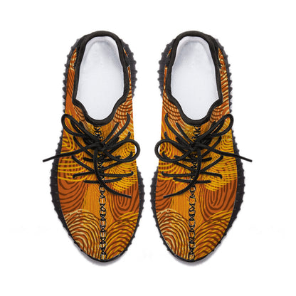 Custom Shoes Unisex Black Breathable Lace-up Sneakers
