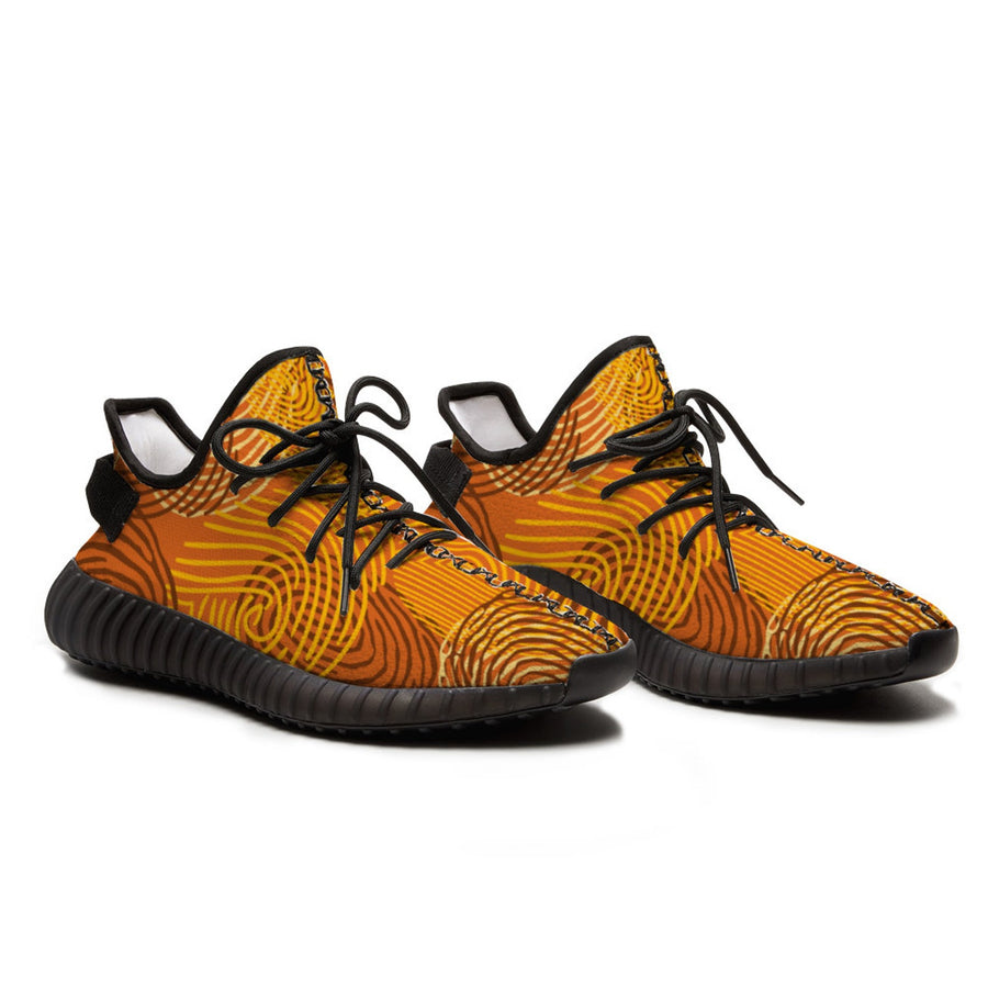 Custom Shoes Unisex Black Breathable Lace-up Sneakers