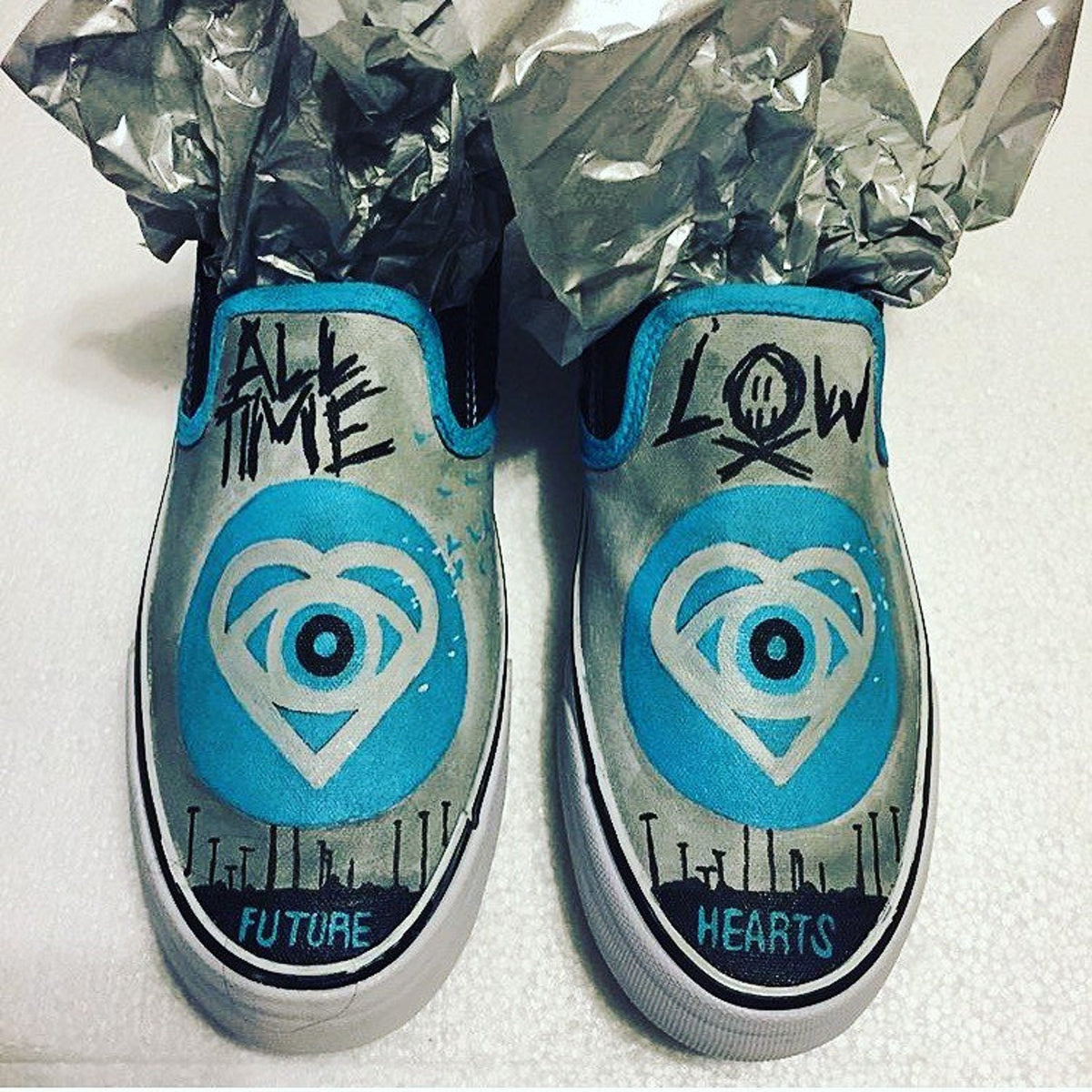 Custom Hand Painted VANS slip on shoes, character shoes, personalized, portrait shoes,  painted shoes,  customize vans