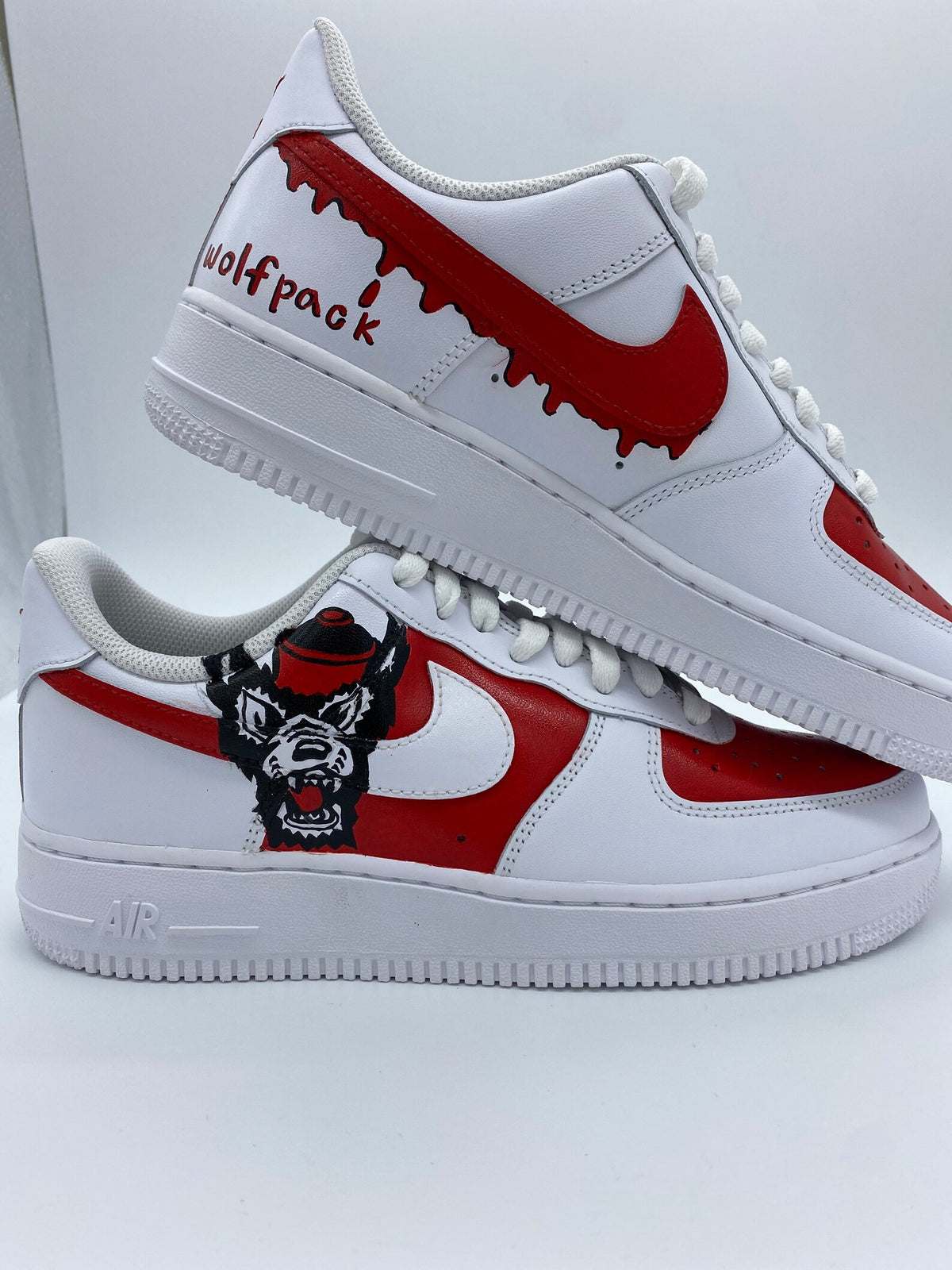 Custom College/university themed, made to order, Nike Air Force 1’s