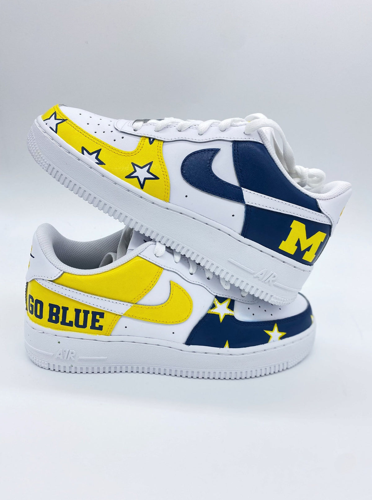 Custom College/university themed, made to order, Nike Air Force 1’s