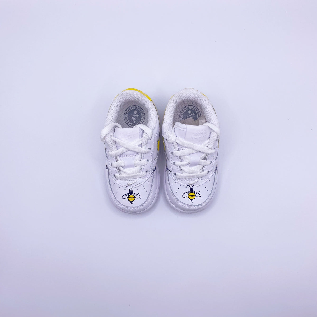 Honey Bee Drip - Custom Kids Nike Air Force 1 - Personalized Sneakers