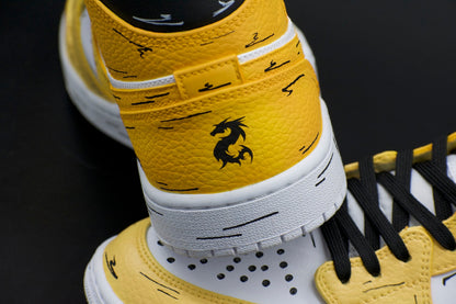 Yellow Cartoon Drip Jordan 1s