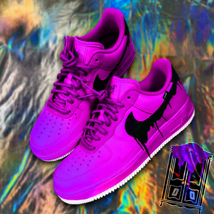 Custom Painted Ombre Drip AF1 Lowtop Sneakers