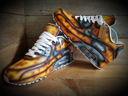Custom Painted Air Max 90/Sneakers/Shoes/Kicks/Premium/Personalised/The Rusty One