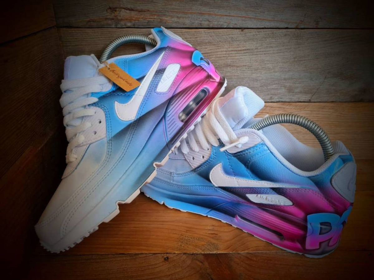 Custom Painted Air Max 90/Sneakers/Shoes/Kicks/Premium/Personalised/Rays Of Graffiti