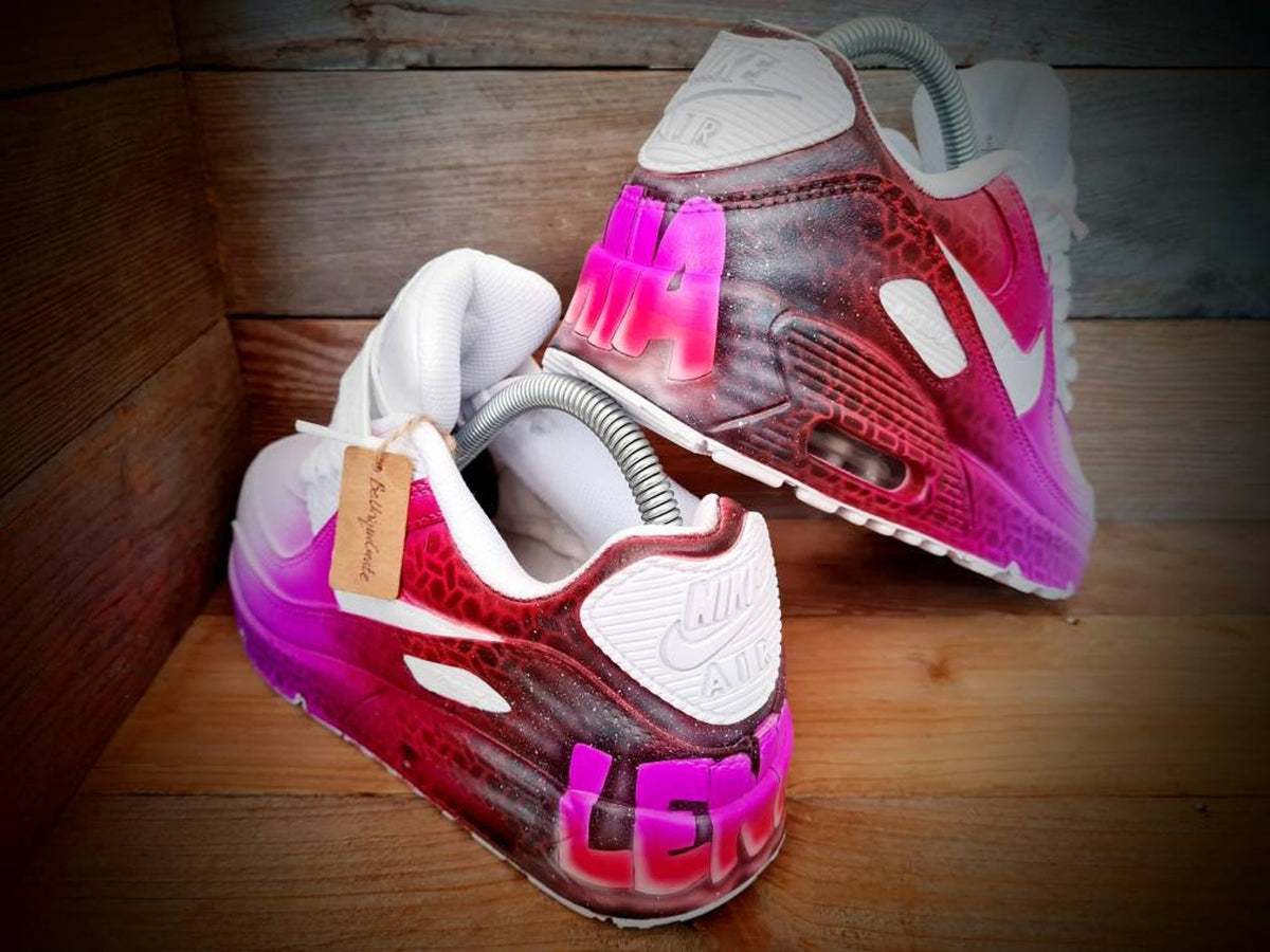 Custom Painted Air Max 90/Sneakers/Shoes/Kicks/Premium/Personalised/Graffiti Galaxy
