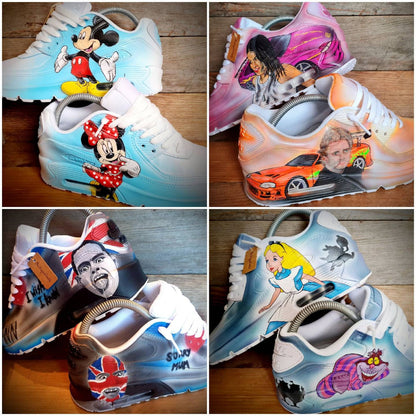 Personalised Custom Painted Air Max 90/Sneakers/Shoes/Kicks/Premium