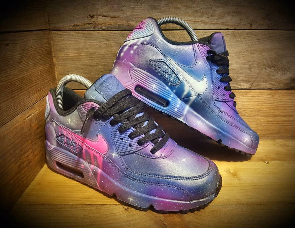 Custom Painted Air Max 90/Sneakers/Shoes/Kicks/Premium/Personalised/Space/Galaxy