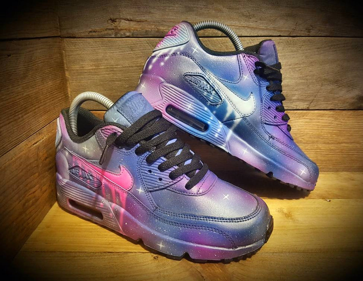 Custom Painted Air Max 90/Sneakers/Shoes/Kicks/Premium/Personalised/Space/Galaxy