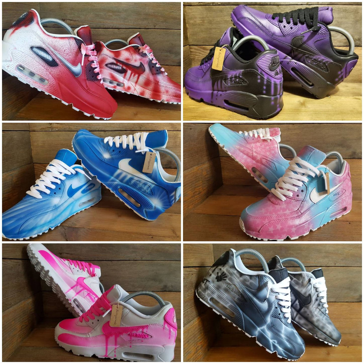Custom Painted Air Max 90/Sneakers/Shoes/Kicks/Premium/Personalised/Space/Galaxy