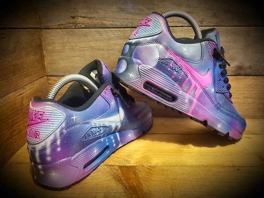 Custom Painted Air Max 90/Sneakers/Shoes/Kicks/Premium/Personalised/Space/Galaxy
