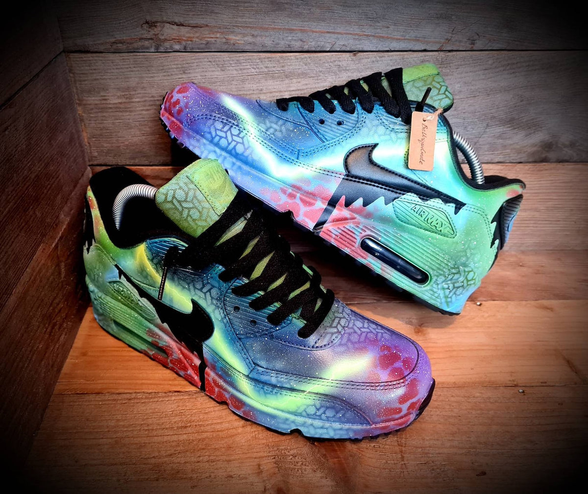 Custom Painted Air Max 90/Sneakers/Shoes/Kicks/Premium/Personalised/New Colour Graffiti