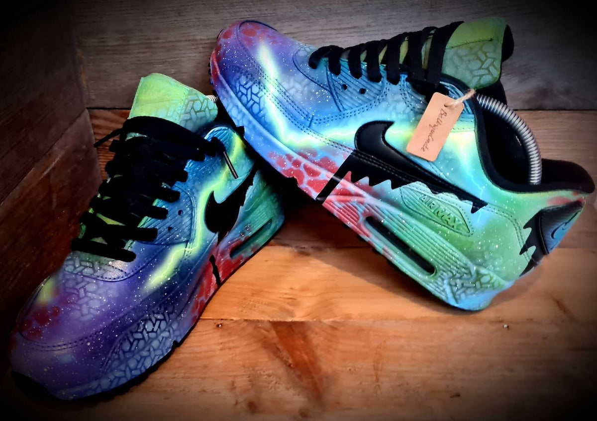 Custom Painted Air Max 90/Sneakers/Shoes/Kicks/Premium/Personalised/New Colour Graffiti
