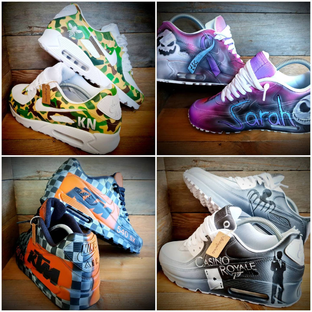 Personalised Custom Painted Air Max 90/Sneakers/Shoes/Kicks/Premium