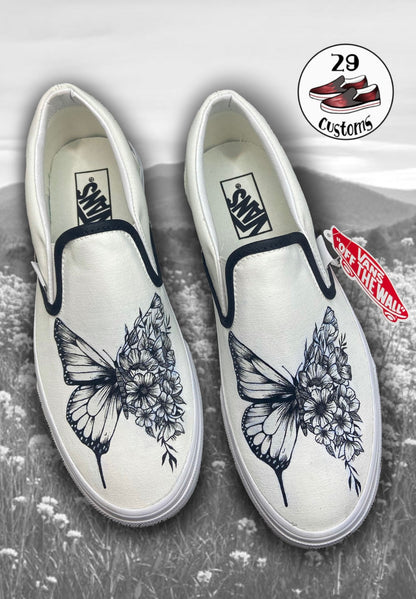 Custom Hand Painted Vans Sneakers | Personalized Shoes | Gift for Her or Him | Made to Order Unique Art Footwear |