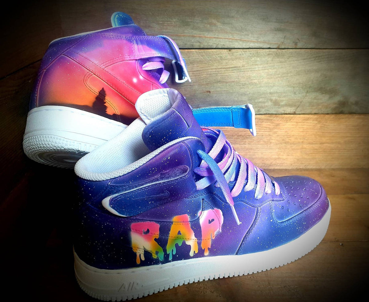 Personalised Custom Painted Air Force 1 Mid Boot/Sneakers/Shoes/Kicks/Premium