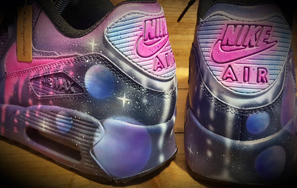 Custom Painted Air Max 90/Sneakers/Shoes/Kicks/Premium/Personalised/Space/Galaxy