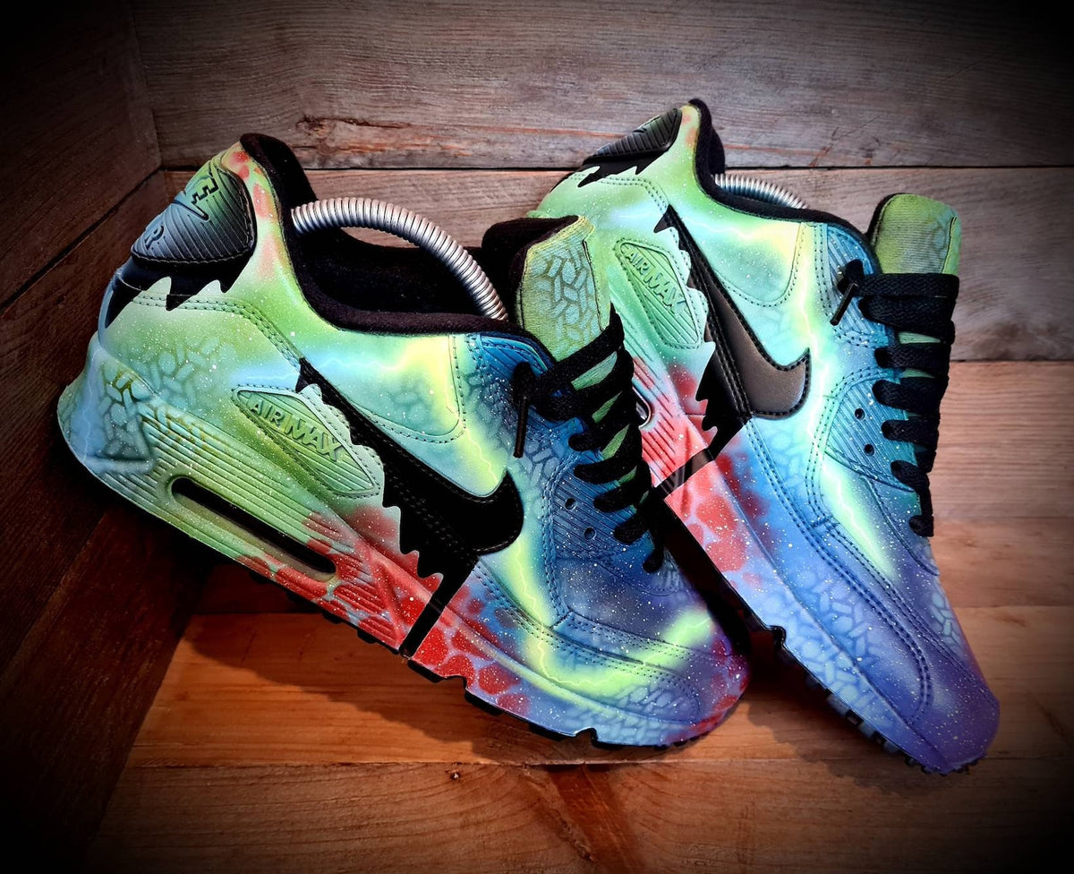 Custom Painted Air Max 90/Sneakers/Shoes/Kicks/Premium/Personalised/New Colour Graffiti