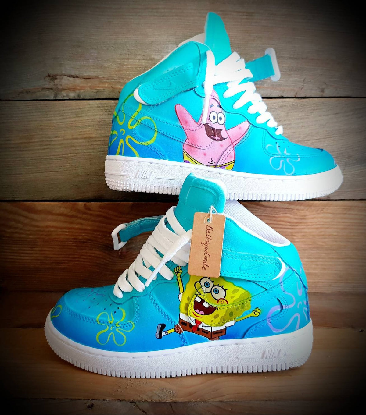 Personalised Custom Painted Air Force 1 Mid Boot/Sneakers/Shoes/Kicks/Premium