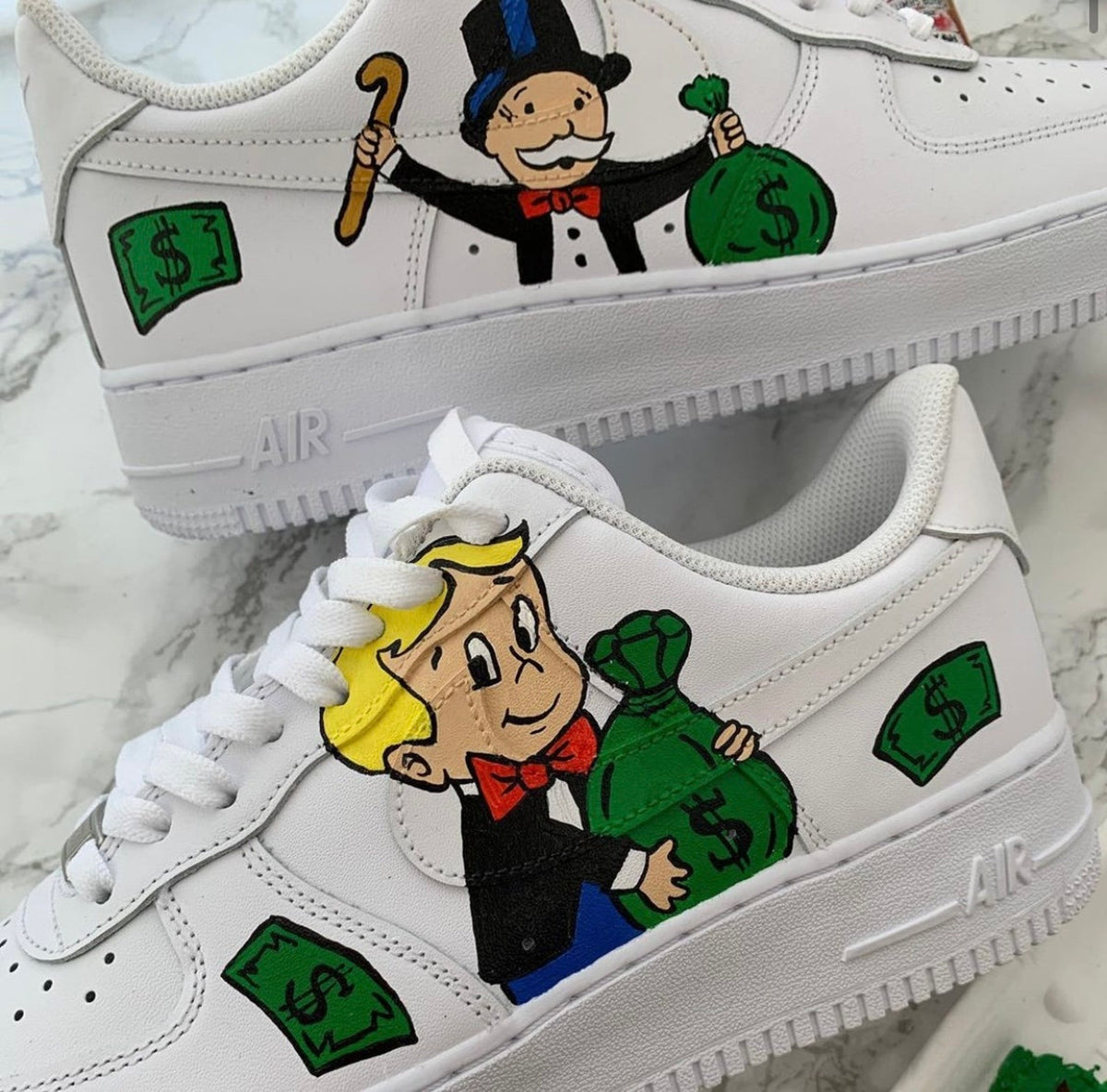 Hand Painted Sneakers | Custom Floral Butterfly Design