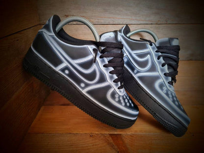 Custom Air Force 1/AF1/Sneakers/Shoes/Kicks/Premium/Personalised/Black Cartoon