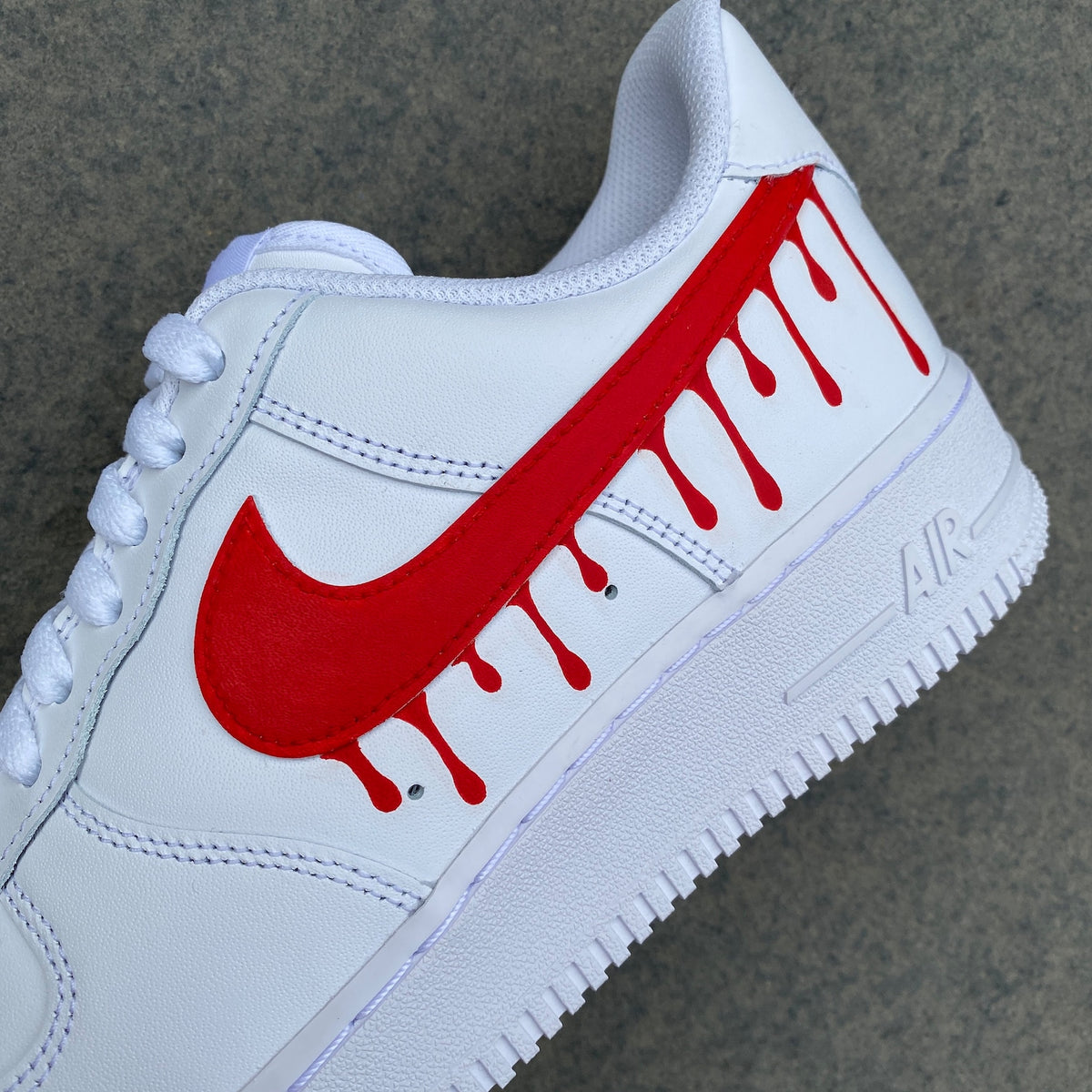 Air force 1, Custom Shoes, Red Blood Drip, Halloween Sneakers, Nike, Birthday Gift, Men's, Women's, Horror, Scary Movie, Sneakers, Nike