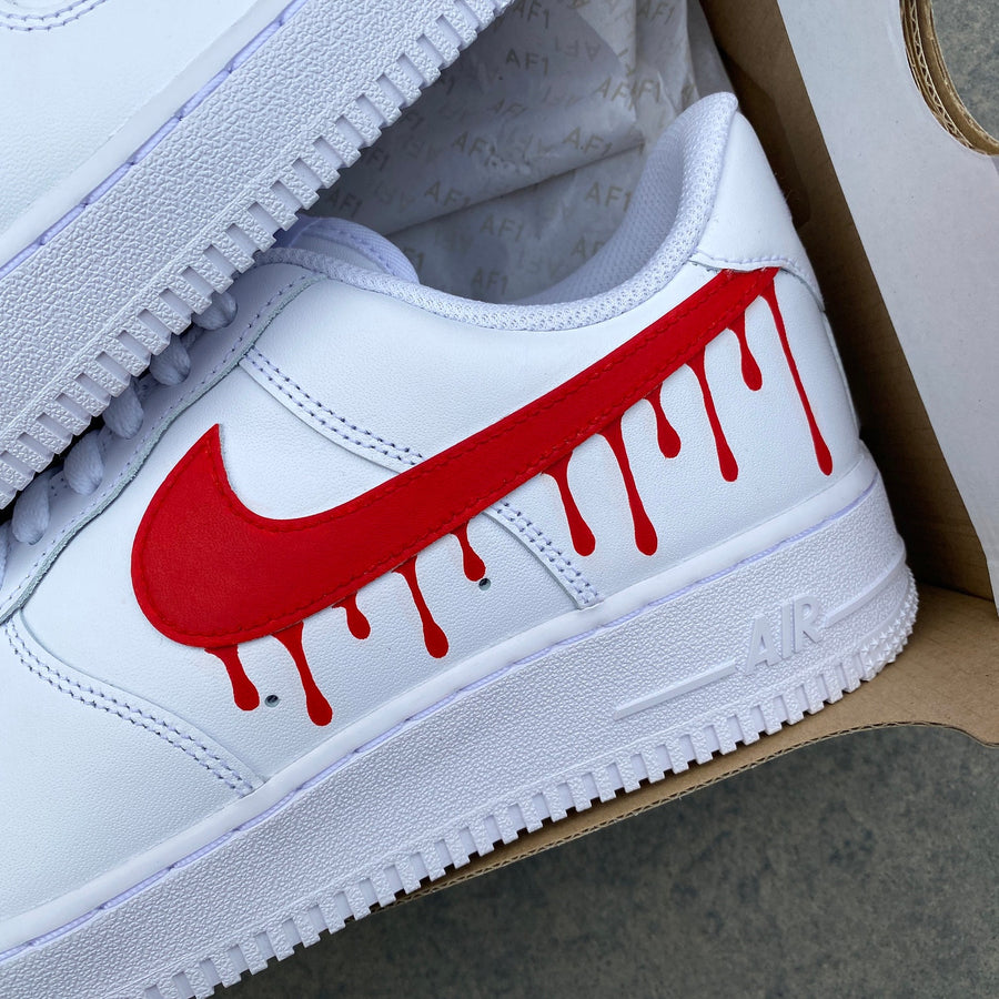 Air force 1, Custom Shoes, Red Blood Drip, Halloween Sneakers, Nike, Birthday Gift, Men's, Women's, Horror, Scary Movie, Sneakers, Nike