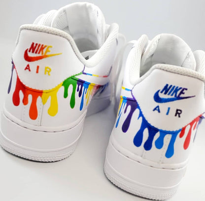 Rainbow Drip Custom Nike Air Force 1