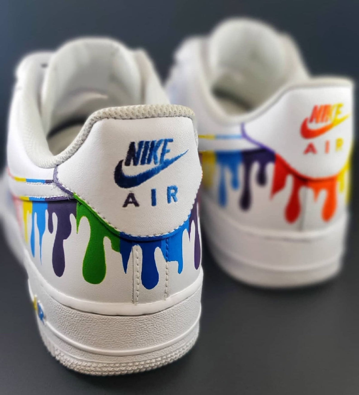 Rainbow Drip Custom Nike Air Force 1