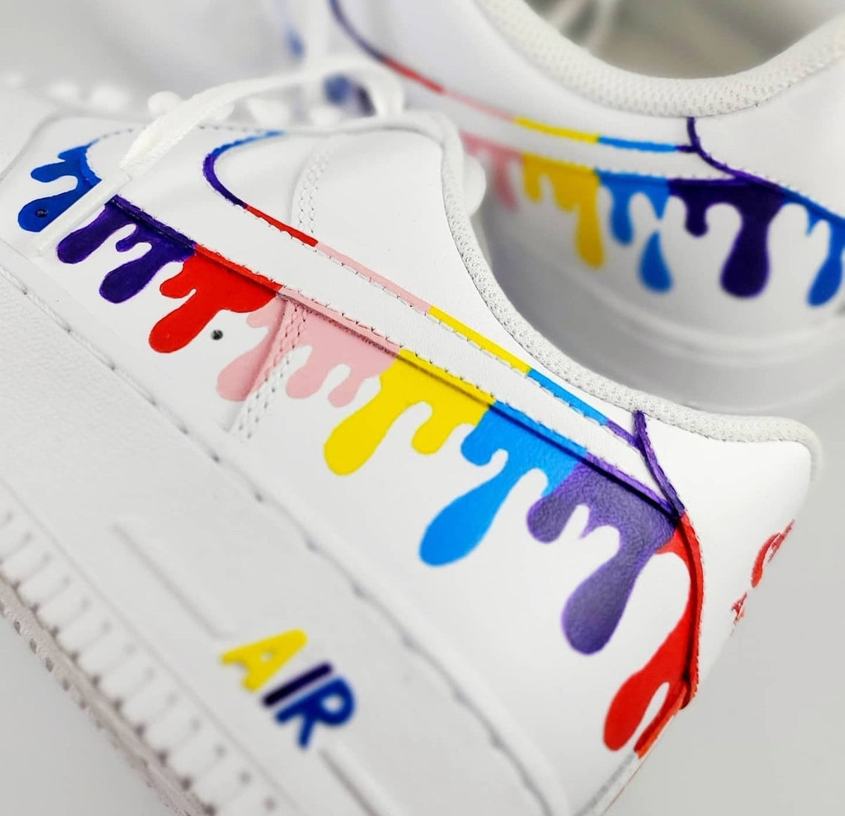 Rainbow Drip Custom Nike Air Force 1