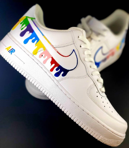 Rainbow Drip Custom Nike Air Force 1