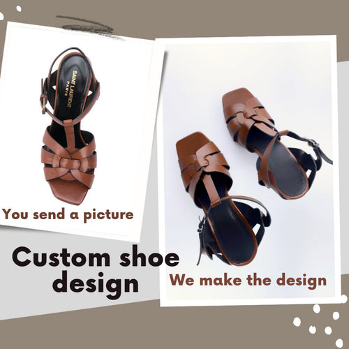 Custom Leather Shoes: Personalized Handmade Design, Initials Option
