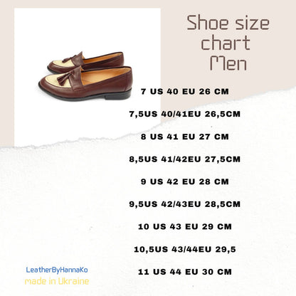 Custom Leather Shoes: Personalized Handmade Design, Initials Option