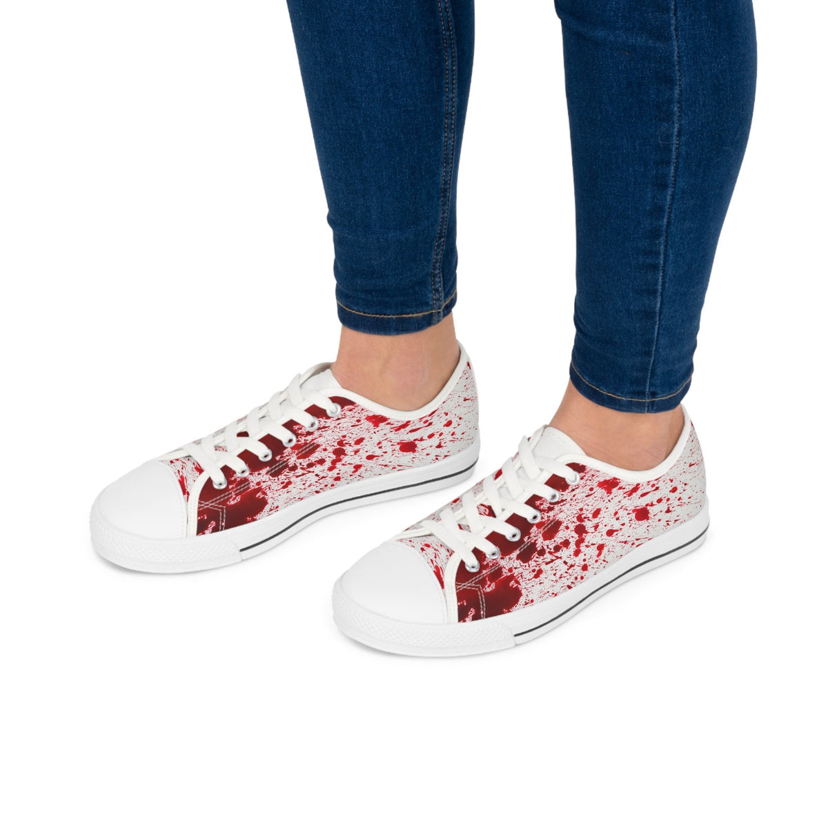 Women's Bloody Cosplay Low Top Sneakers