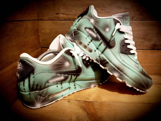 Custom Painted Air Max 90/Sneakers/Shoes/Kicks/Premium/Personalised/Funky Drip