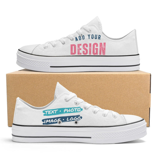 Custom Low Top Sneakers Womens Shoes Mens HIghtops Youth Personalized Kids High Tops Converse-style Photo Logo Pattern Print Image Text Gift