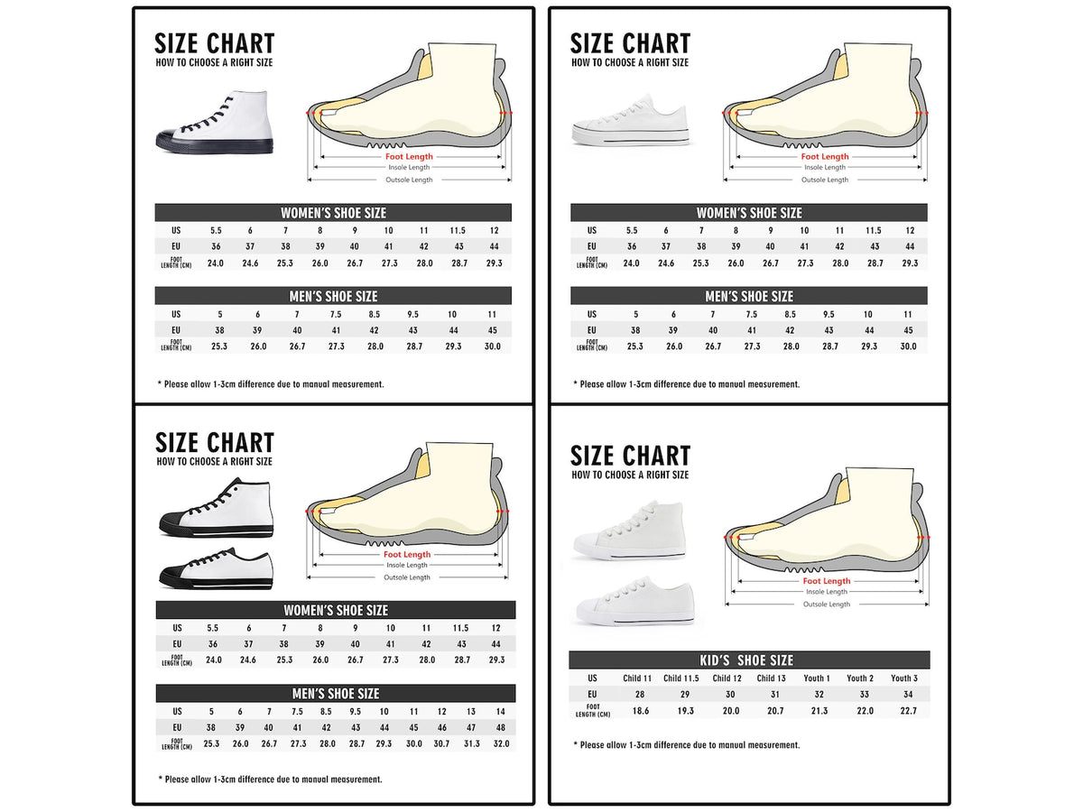 Custom Low Top Sneakers Womens Shoes Mens HIghtops Youth Personalized Kids High Tops Converse-style Photo Logo Pattern Print Image Text Gift