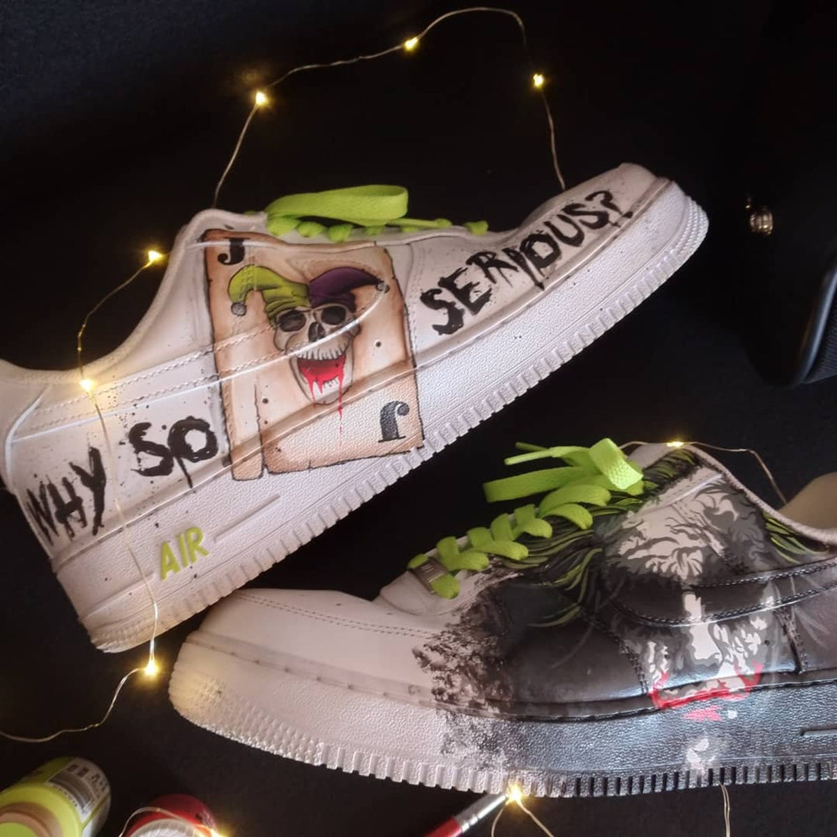 Custom Shoes Hand-painted Air Force 1 It horror Joker